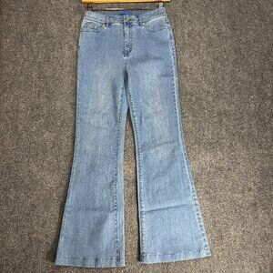J. McLaughlin Jeans Womens 6 Bootcut Cotton Stretch Light Wash Pockets